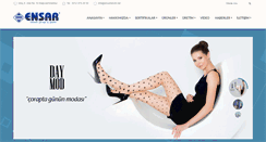 Desktop Screenshot of ensartekstil.net
